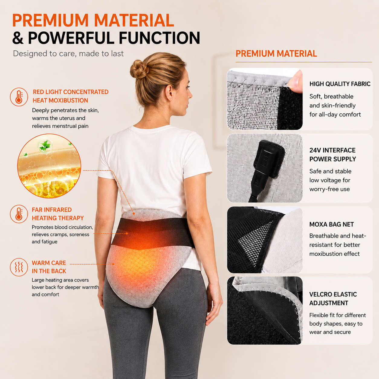 Achesoother Heated Massage Belt for Period Pain Relief