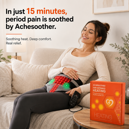 Achesoother Heated Massage Belt for Period Pain Relief